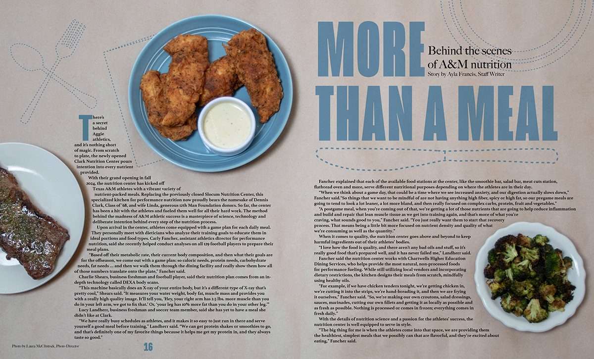 Maroon Life — More Than a Meal athlete nutrition feature