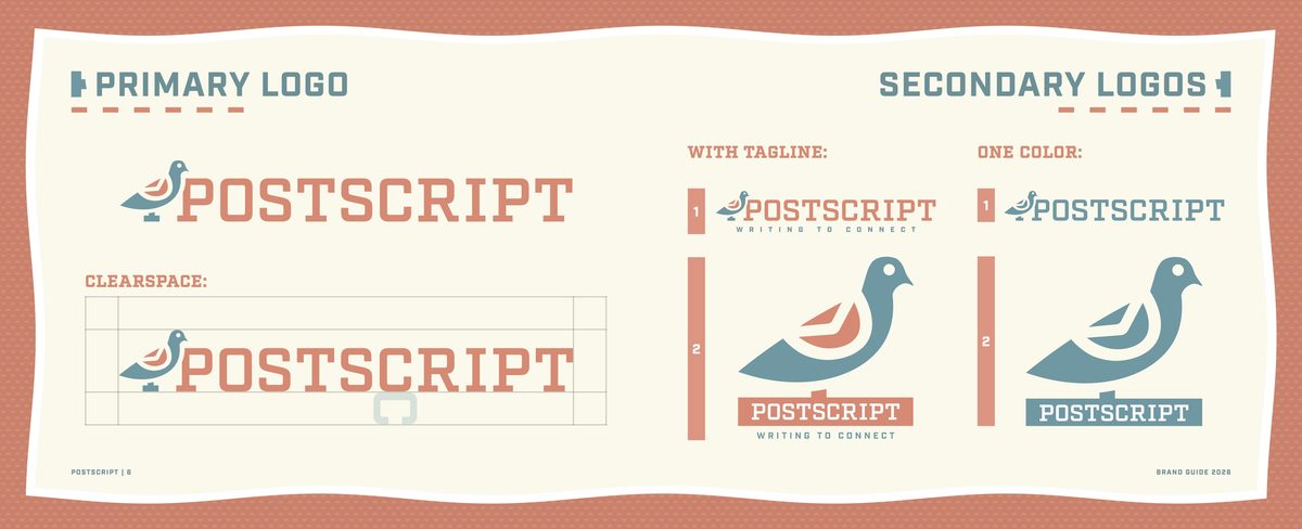 Postscript brand guidelines — spread 4