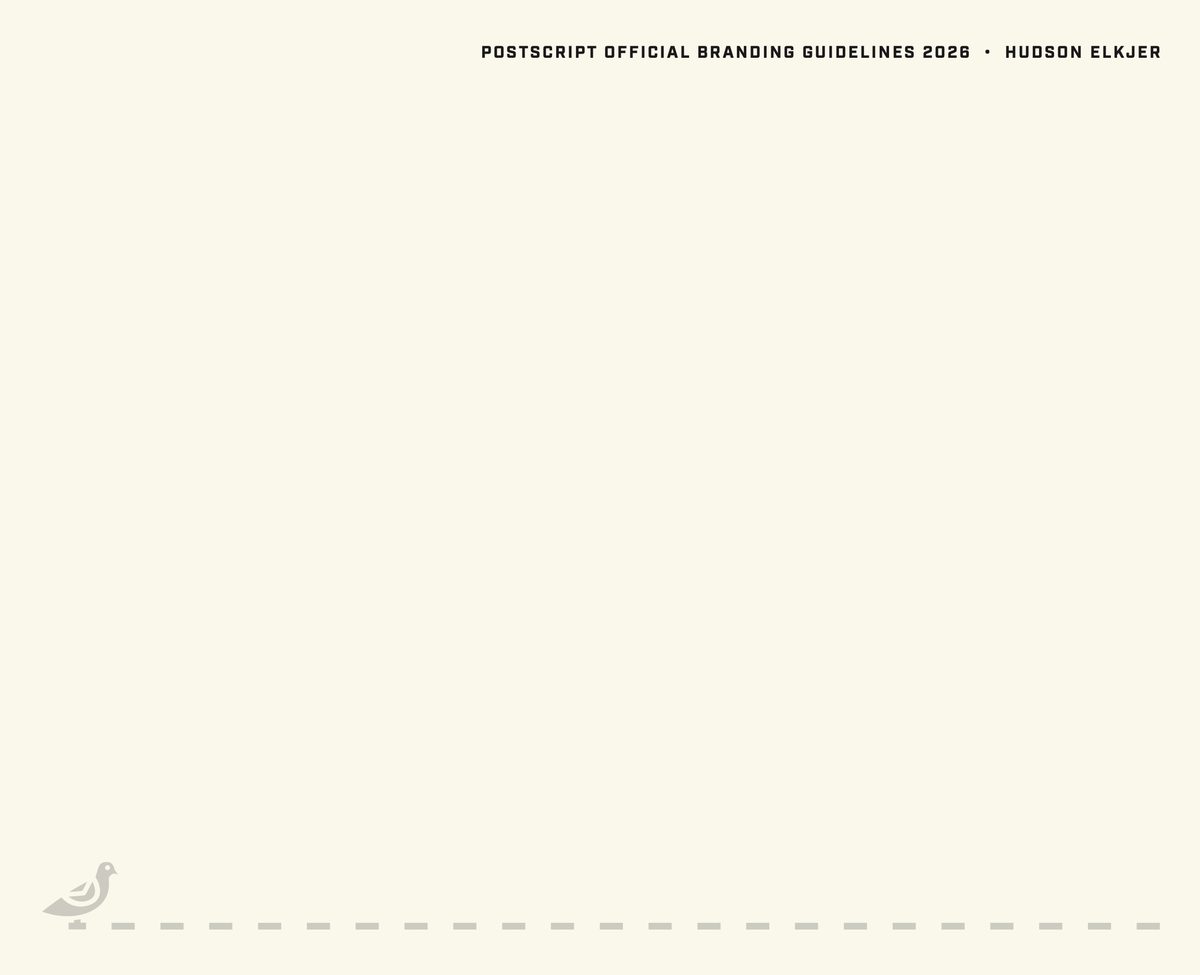 Postscript brand guidelines — back