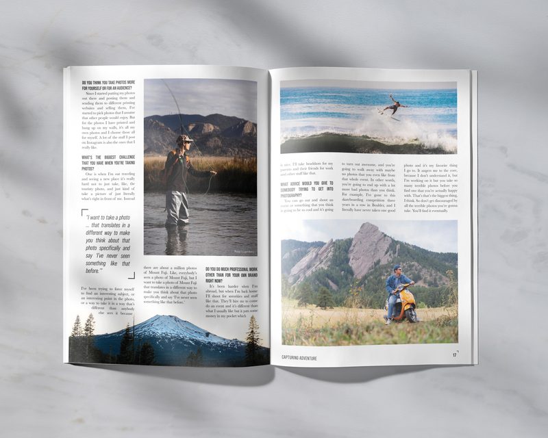 RIDGE Magazine interior editorial spread