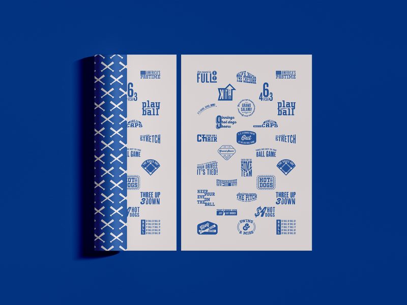 Baseball Type Badge Poster — typography